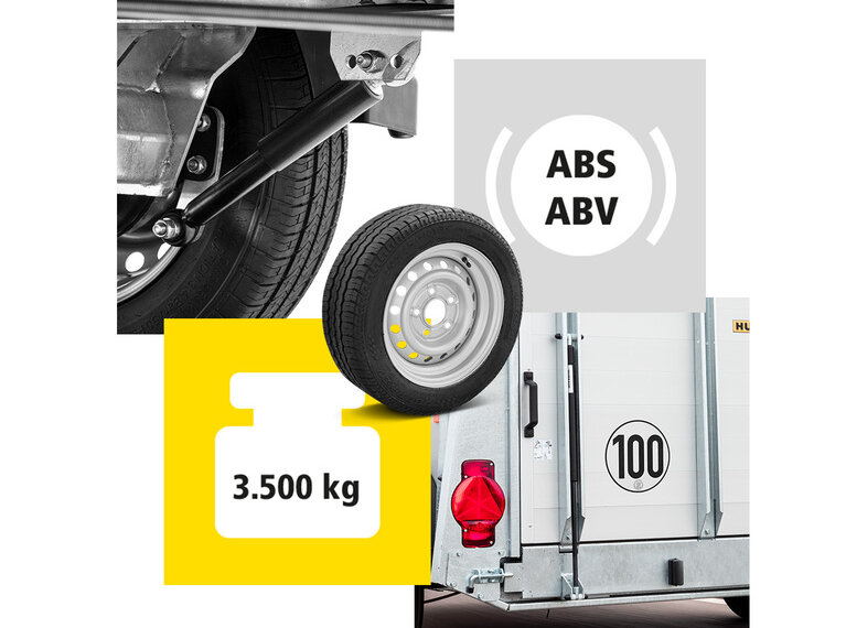 Erläuterung diverser Faktoren, für die die 100-km/h-Regelung gilt | © Humbaur GmbH