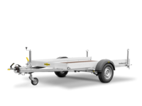 Trailer Small car and motorcycle transporters (up to 3 bikes) in detail