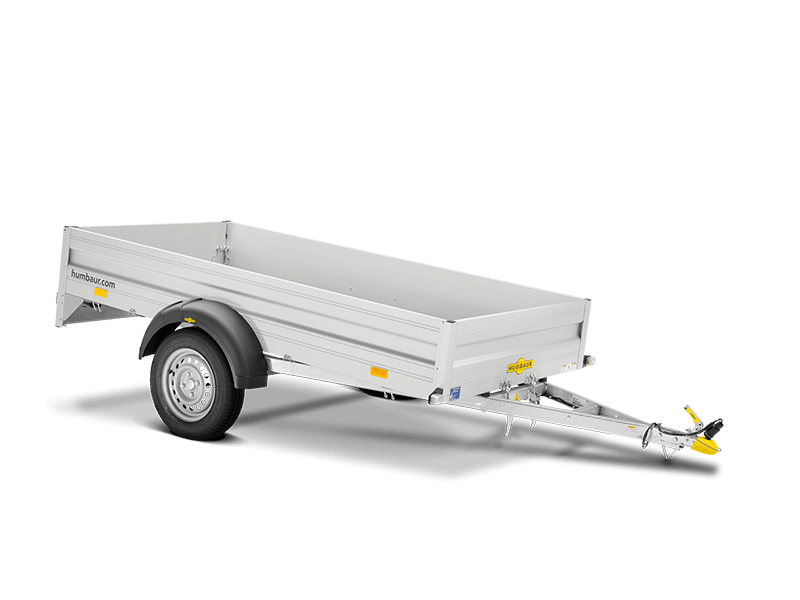 Humbaur Remorque à un essieu Steely avec timon rabattable 2050 x 1095 x 300  mm non freinée poids total adm. 750 kg - HORNBACH